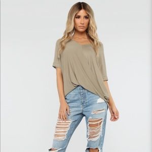 Fashion Nova Dream On Short Sleeve Top